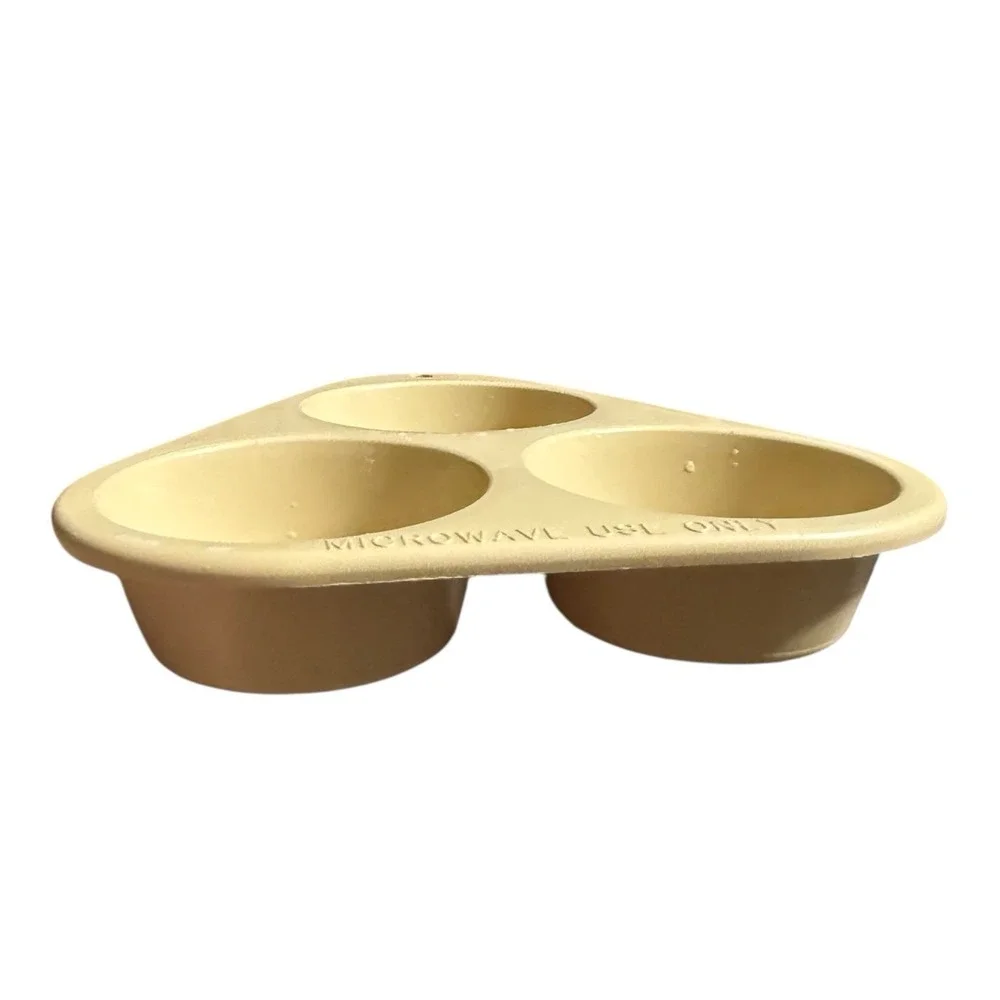 Ensar Corp. Microwave ONLY Muffin Cupcake Triangle Trays Pans Baking USA RARE